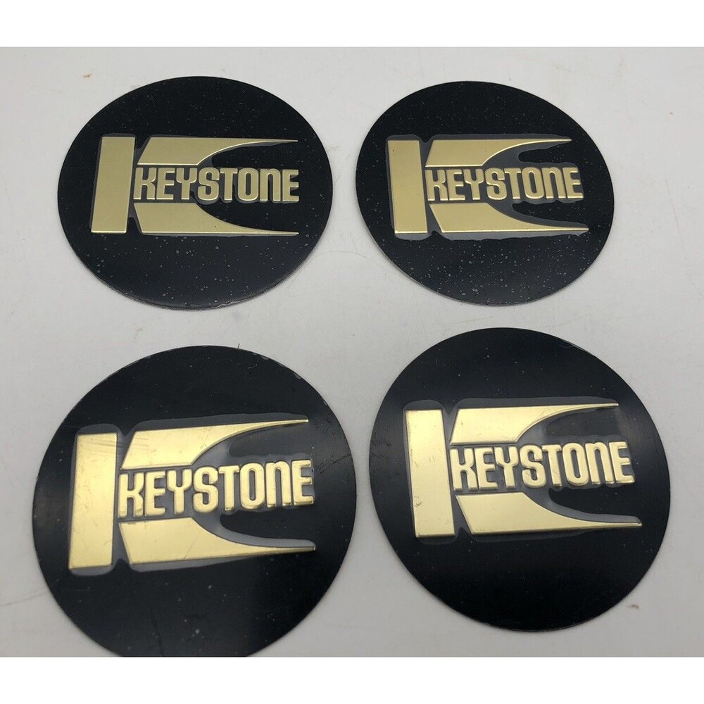 4 CRAGAR WHEEL KEYSTONE EMBLEM STICKER LOGO 2-3/4” Vintage